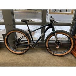 Borealis Green Crestone SRAM G2, Medium with Dillinger 5's Studded Tires and dropper