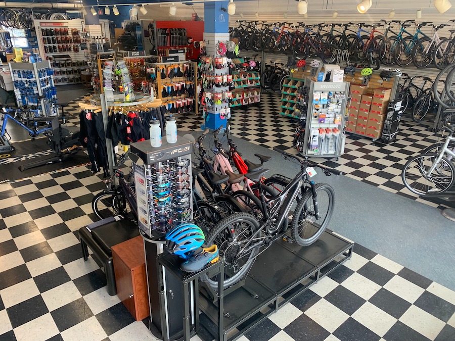 The retail floor of Bicycle Chain