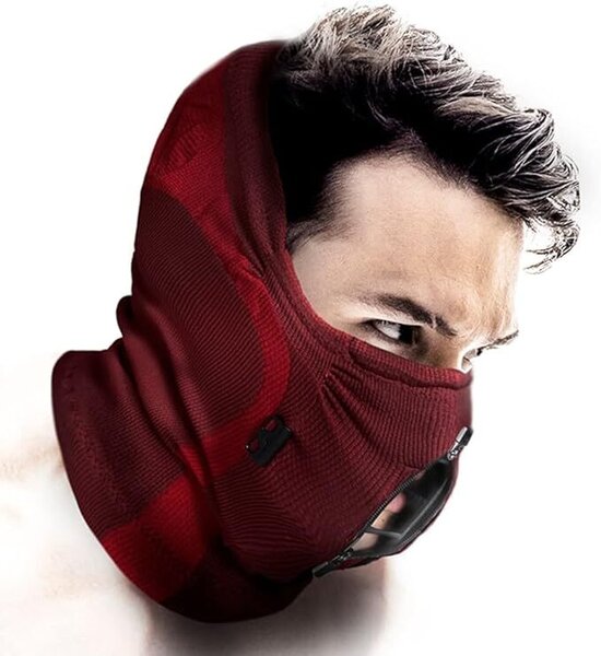 Naroo Z9H Therm Anti-Fog Half Balaclava W/3D AirRoom & Zip 