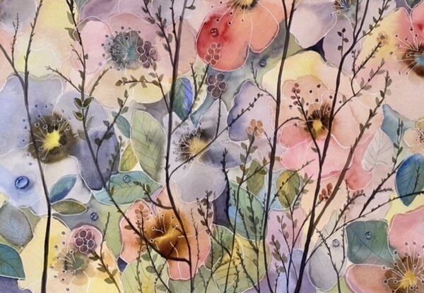 Art by Amy Flowers Watercolor Print