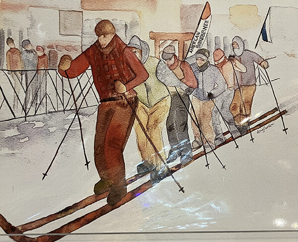 Art by Amy Giant Ski Watercolor Print