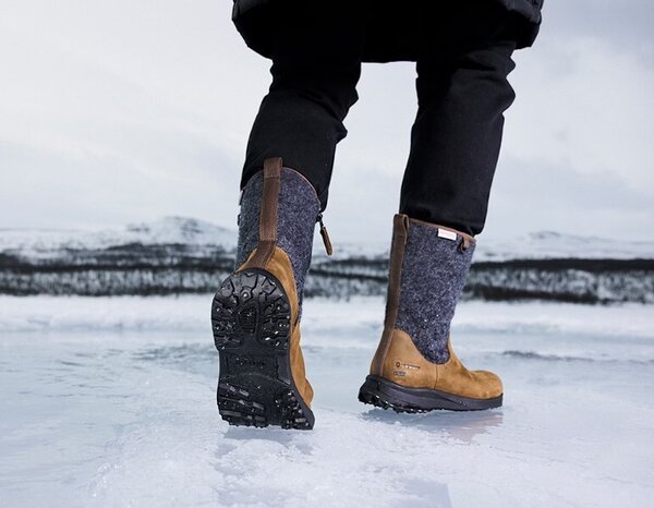 Icebug Women's Grove 2 ReWool BUGrip Color: Coffee/Grey