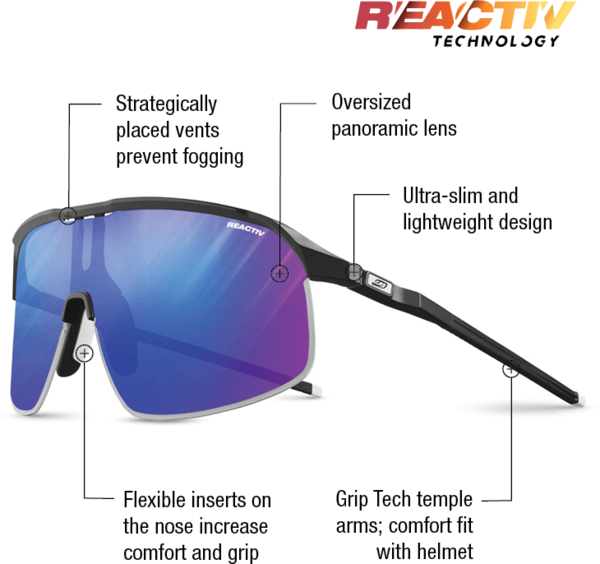 Julbo Density Black /Black REACTIV 1-3 High Contrast - New Moon
