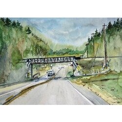 Art by Amy Spooner Blows Watercolor Print