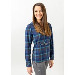 Club Ride Women's Pull Over Pop Over Flannel Hoody 
