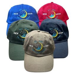 New Moon Embroidered Baseball Cap