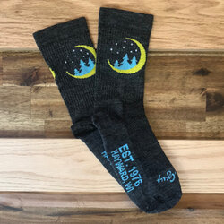 New Moon Sock Guy Embroidered Ski Socks