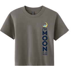 New Moon Women's SS Vertical Logo Boxy Heavyweight T-Shirt