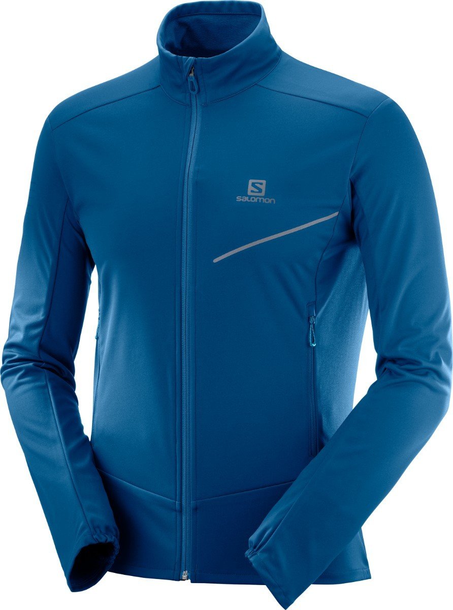 Hilarisch Auto Andrew Halliday Salomon Men's RS Softshell Jacket - Poseidon - New Moon Ski & Bike |  Hayward, WI