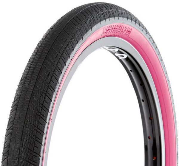 S & M Bikes Speedball Tire (Black w/ Pink Sidewalls)