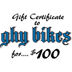  $100 Gift Certificate