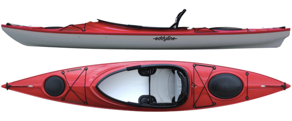 Eddyline Kayaks Sandpiper 130 Color: Red Pearl/Silver