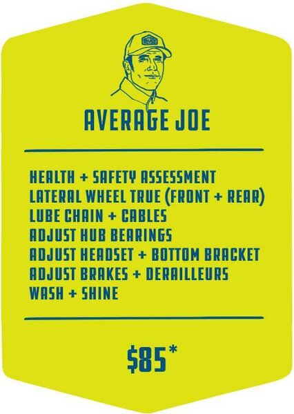 Methow Cycle & Sport Average Joe Service Package