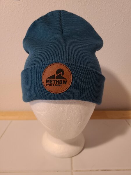 Methow Cycle & Sport Cuffed Beanie - Leather Patch