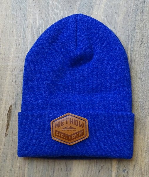 Methow Cycle & Sport Cuffed Beanie - Leather Patch