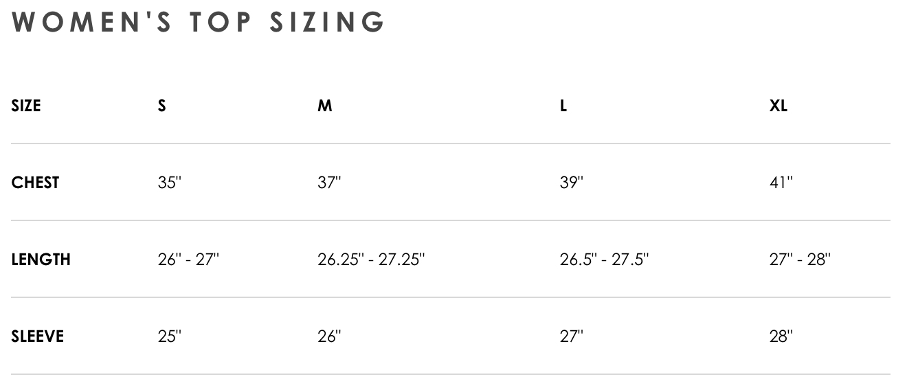 Chromag Womens Size Chart Tops