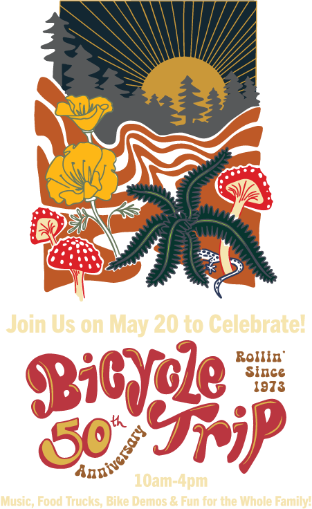 Join Us on May 20 to Celebrate! Bicycle Trip 50th Anniversary | 10am-4pm| Music, Food Trucks, Bike Demos & Fun for the Whole Family!