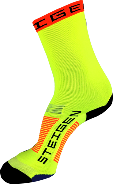 Steigen Fluro Yellow 3/4 Length Sock