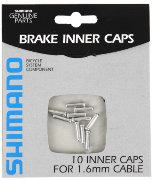 Shimano BRAKE INNER CABLE END CAPS (1.6MM) 10PCS