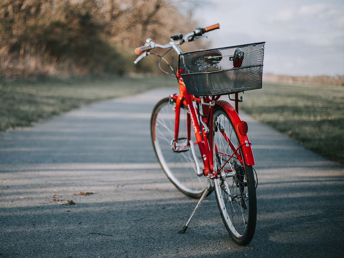 bike with kickstand