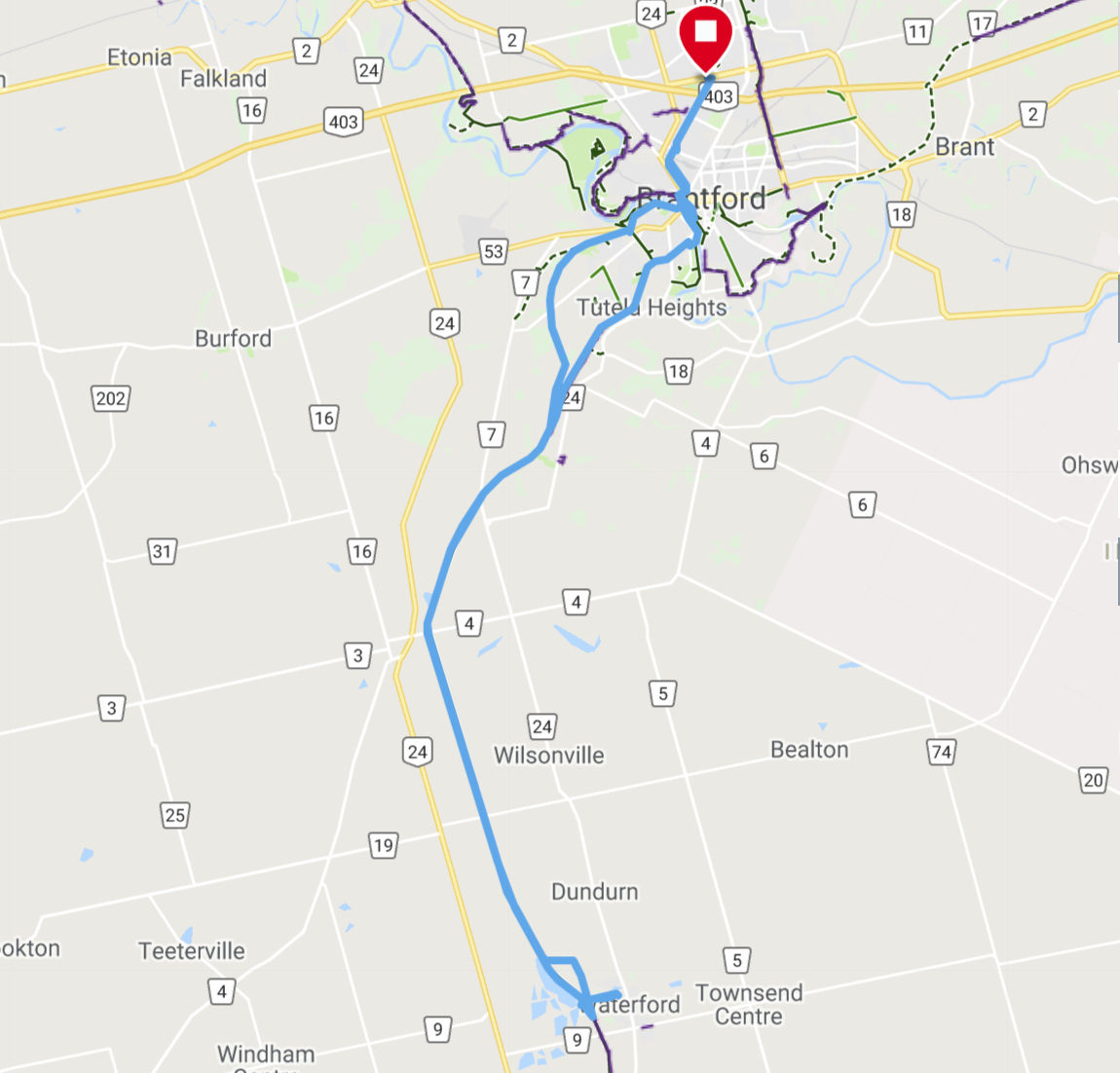 Waterford Gravel Route