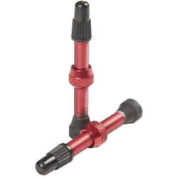 Stan's No Tubes Alloy Tubeless Valve Stems 55mm Red Pair