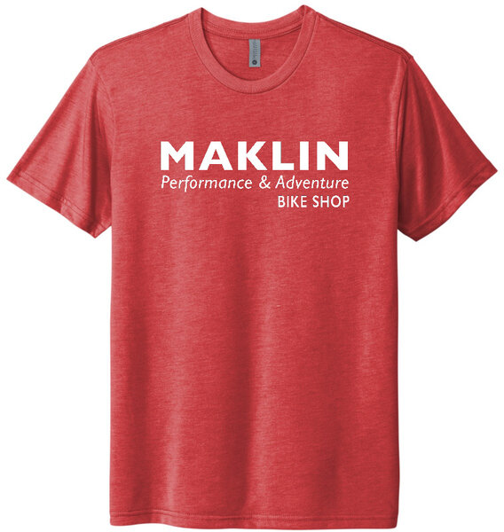 MAKLIN BIKE SHOP Maklin T-shirt, Vintage Red