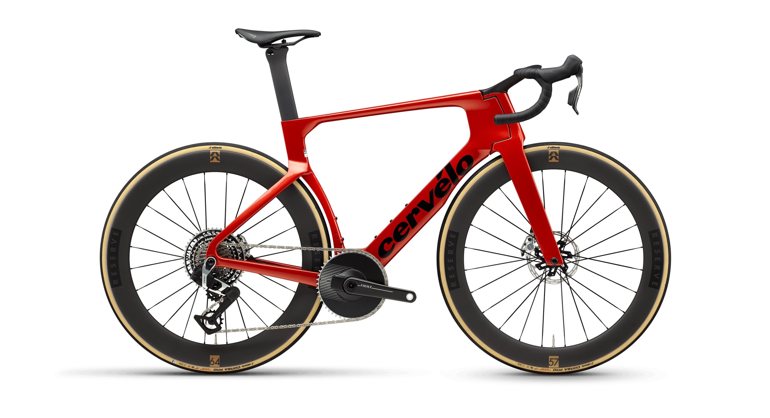 Cervelo S5 — aerodynamic road bike against a studio background