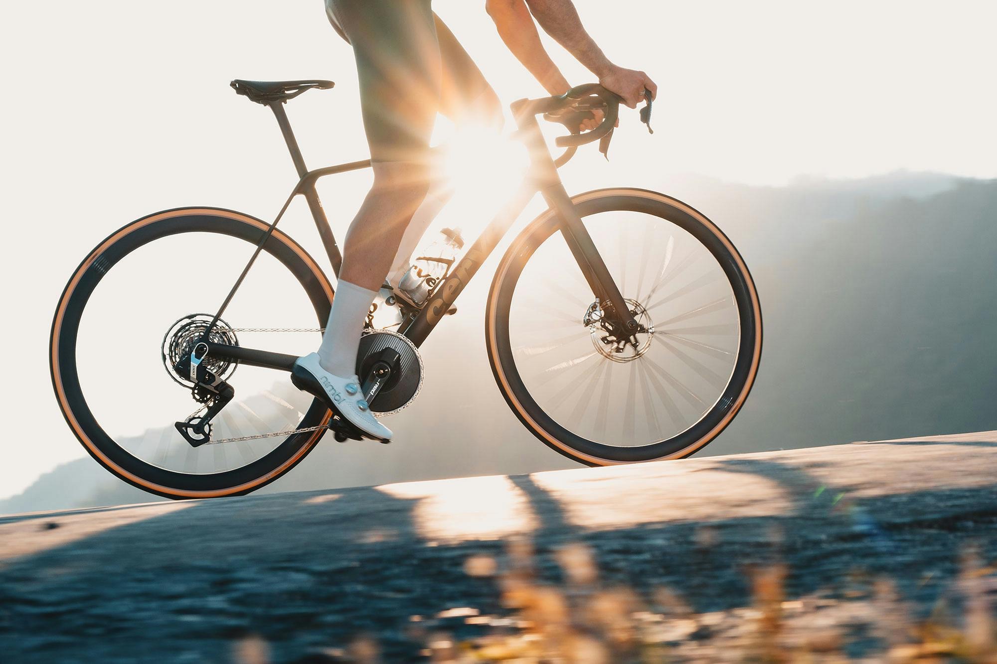 Cervelo R5 — lightweight road bike on display
