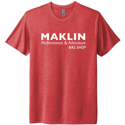 MAKLIN BIKE SHOP Maklin T-shirt, Vintage Red