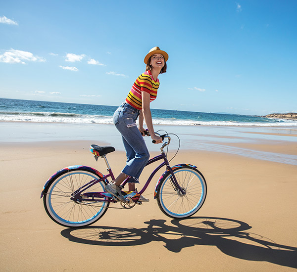 cruiser bike on the beach