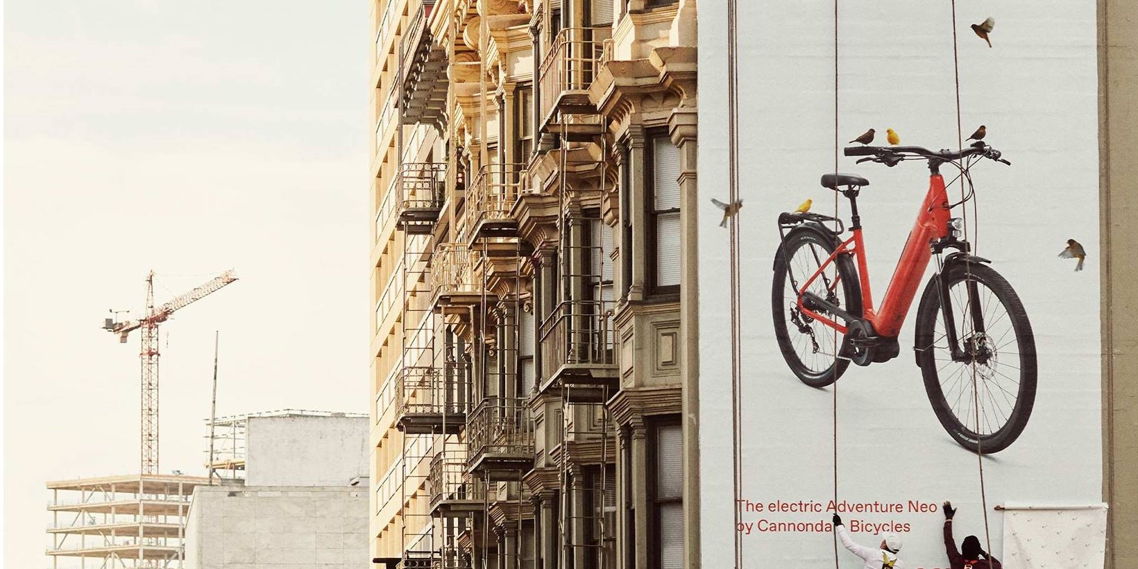 City Scape Image with Electric Adventure Neo by Cannondale Bicycles