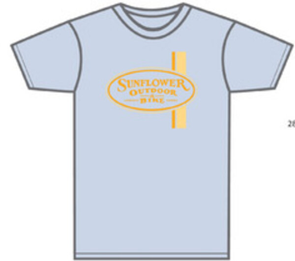 Sunflower Racing Stripe Tshirt - Heather Blue