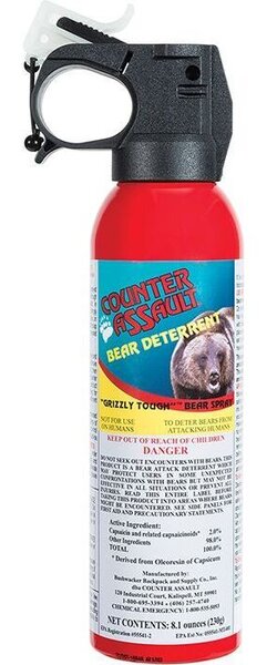 Counter Assault 8.1oz Bear Spray with Holster