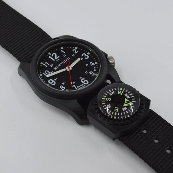 Bertucci DX3 Compass - Black dial / Black case- Black nylon band Bertucci DX3 Compass - Black dial / Black case- Black nylon band