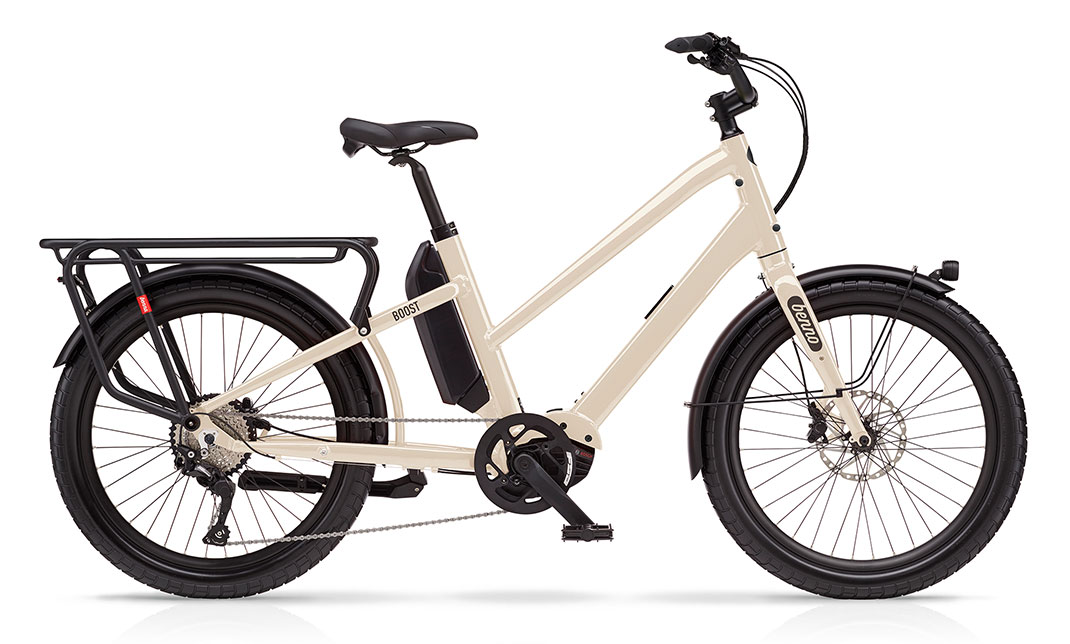 Benno Bikes Boost E - Bone Gray Step-thru color choice
