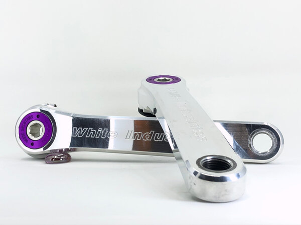 White Industries R30 Crankset / 172.5mm - High Polish/Purple