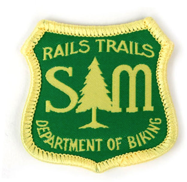 S & M Bikes Rails & Trails Dept of Biking Patch