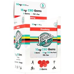 Floyd's of Leadville Isolate CBD Gems 10, 25mg, or 50mg / 1 count or 5 count - Various Flavors