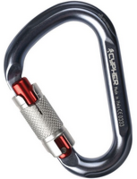 Sawtooth Twist Lock HMS Carabiner - Thumbnail 2