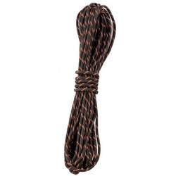YakAttack 550 Paracord with Reflective Tracer, 35 ft, Black/Orange