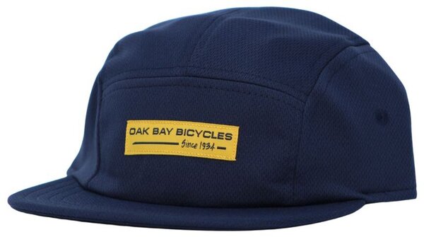 Oak Bay Bicycles Pukka Trailside 5-Panel Hat OBB Badge, Navy