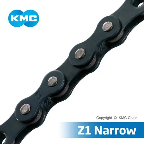 KMC Z1 Single Speed Narrow 3/32" Chain - Black