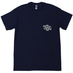 Oak Bay Bicycles OBB Crest Pocket T-Shirt Navy