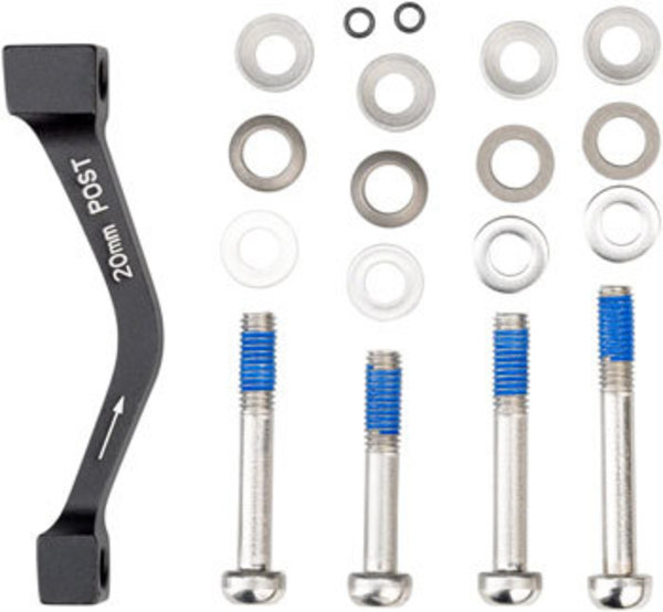 Avid SRAM/ Avid 20mm Post-Mount Disc Caliper to Post Mount Frame/Fork Adaptor with Stainless Bolts Kits for Regular and CPS Calipers
