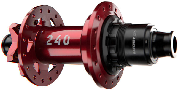 DT Swiss 240 DEG 6B-Disc Rear Hub, 32h, 12x148mm, XD, Red