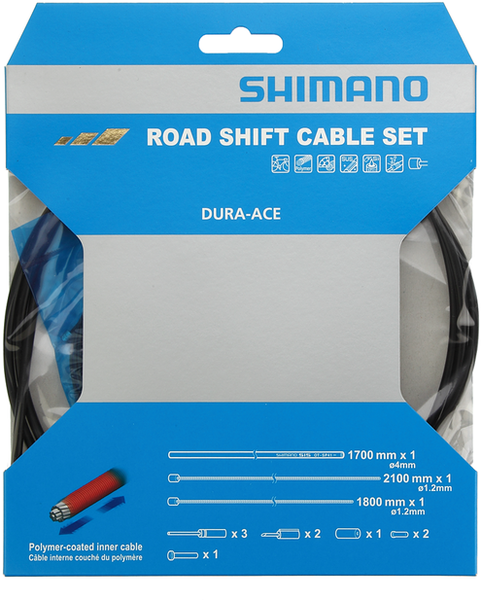 Shimano Ensemble de cables vitesses route DURA-ACE OT-SP41 9000 Polymere Noir