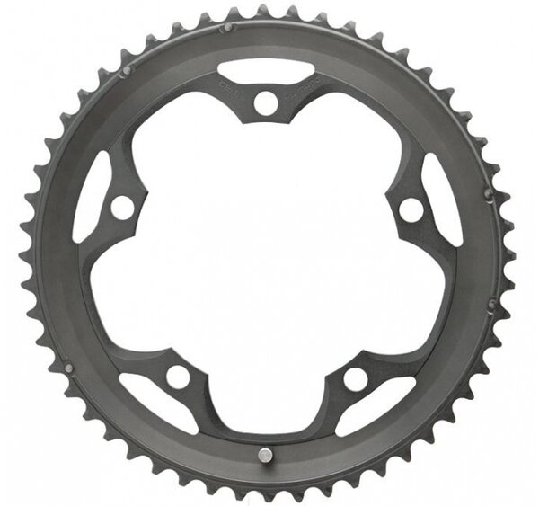 Plateau Route MICHE 52 Dents – 5 Branches Diamètre 130 Mm – Extérieur Argent Shimano 9/10v