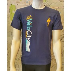 VeloCity Cycling VeloCity Waves Blue Short-Sleeved Shirts