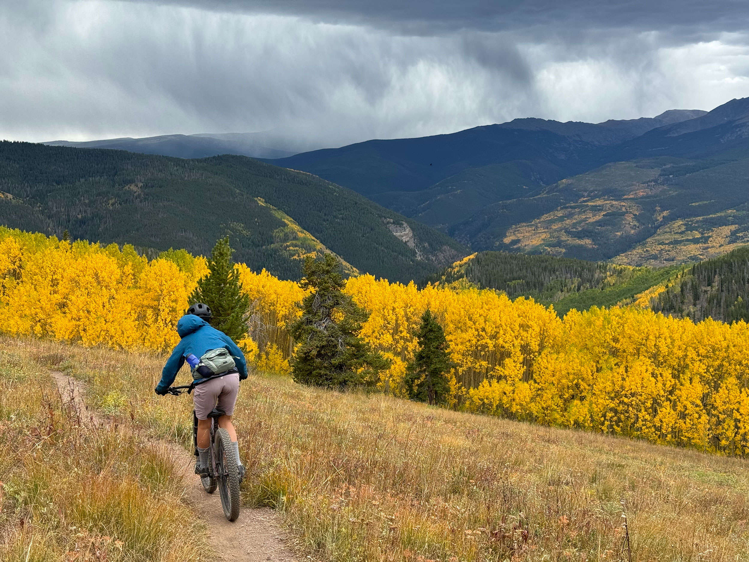 Fall mountain biking in Vail